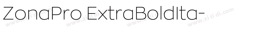 ZonaPro ExtraBoldIta字体转换 ZonaPro ExtraBoldIta字体转换